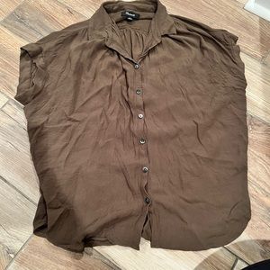 Madewell central drapey shirt size M